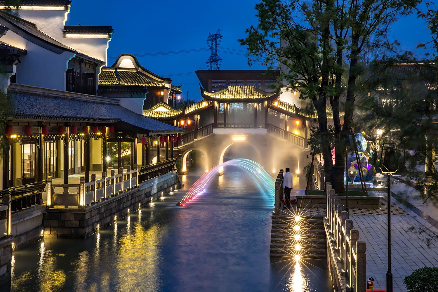 Italy新西塘水街亮化方案