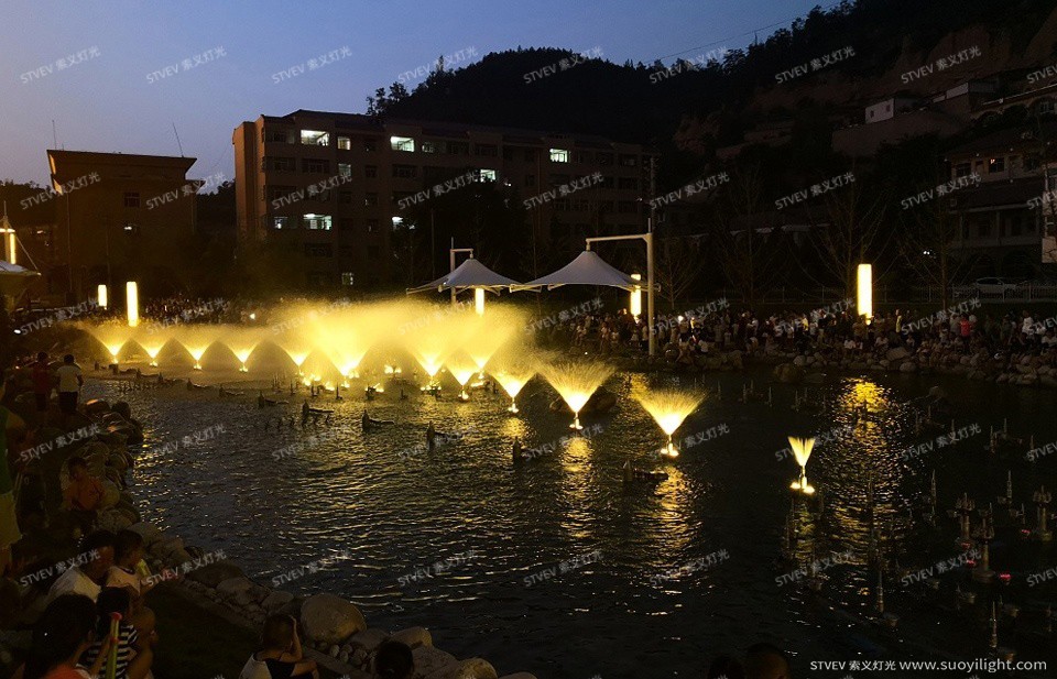 Italy延安安塞人民公园音乐喷泉